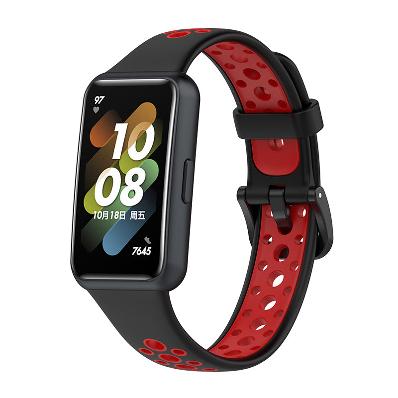 Dual Color Watch Band for Huawei Band 7 Pin Buckle Soft TPU Wrist Strap Replacement Dual Color Watch Band for Huawei Band 7 Pin Buckle Soft TPU Wrist Strap Replacement